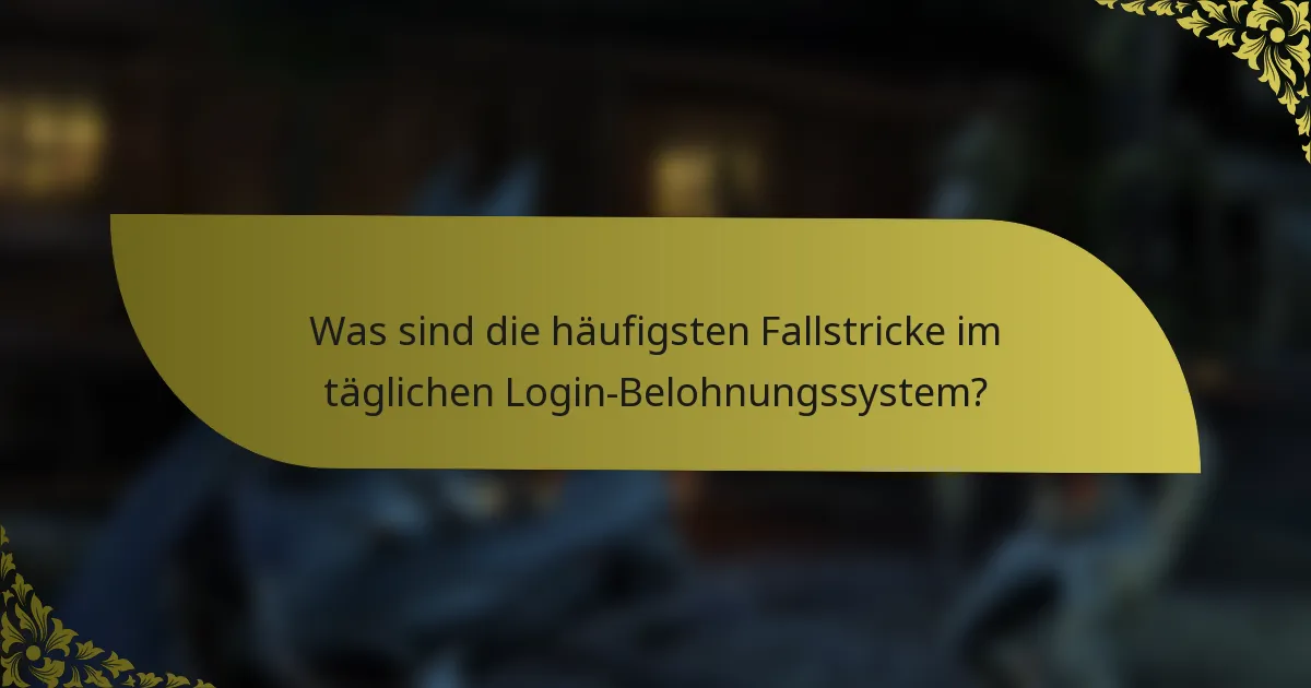 Was sind die häufigsten Fallstricke im täglichen Login-Belohnungssystem?